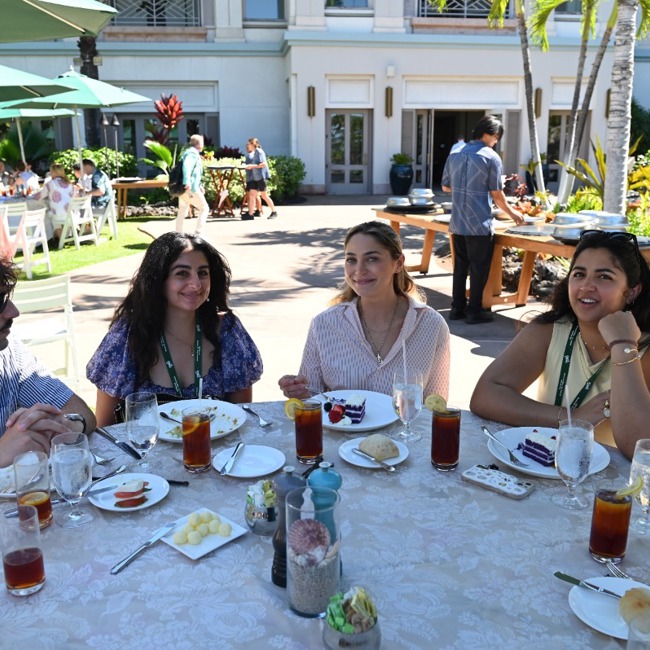 ohsu residents enjoying lunch