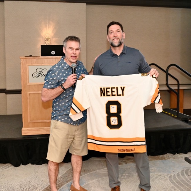 president elect ryan moses with outgoing president brian hartman